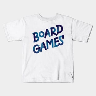 Board Games Blue Kids T-Shirt